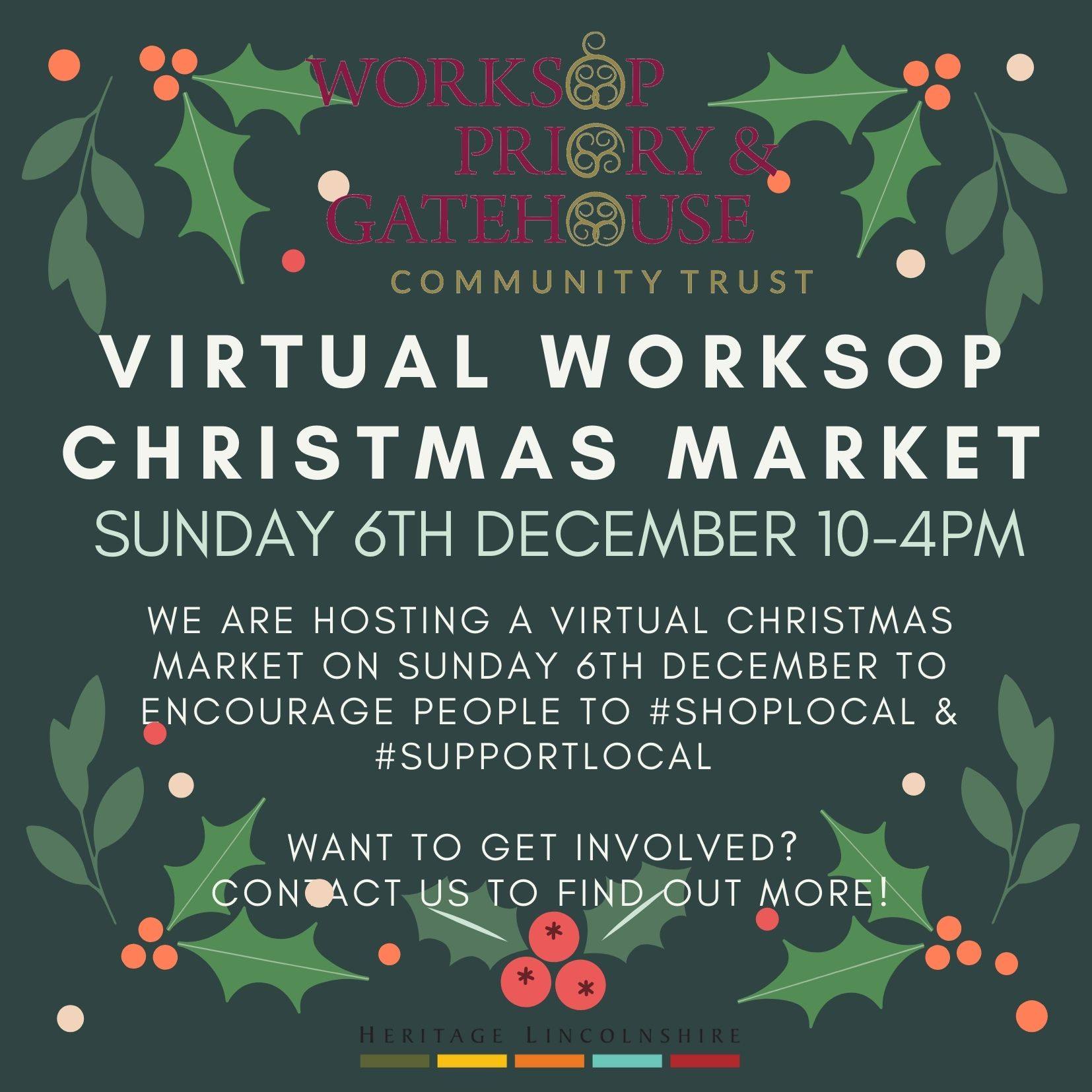 Worksop Priory & Gatehouse Community Trust virtual Christmas Fair 2020