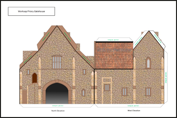 Plans for the 3D Model of the Priory Gatehouse