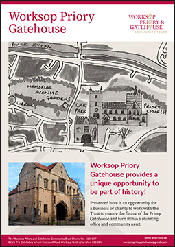 An estate agent type brochure detailing the Worksop Priory Gatehouse
