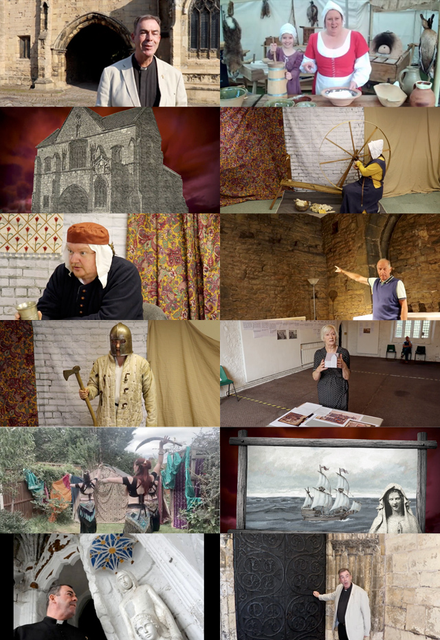 Montage of images highlighting the Facebook virtual Medieval Fair 2020