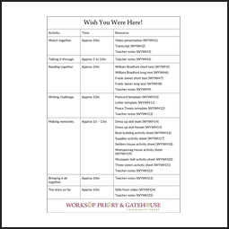 Learning Activity Pack plan for Wish You Were Here