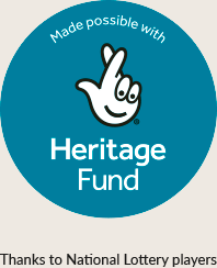 The National Lottery Heritage Fund logo stamp